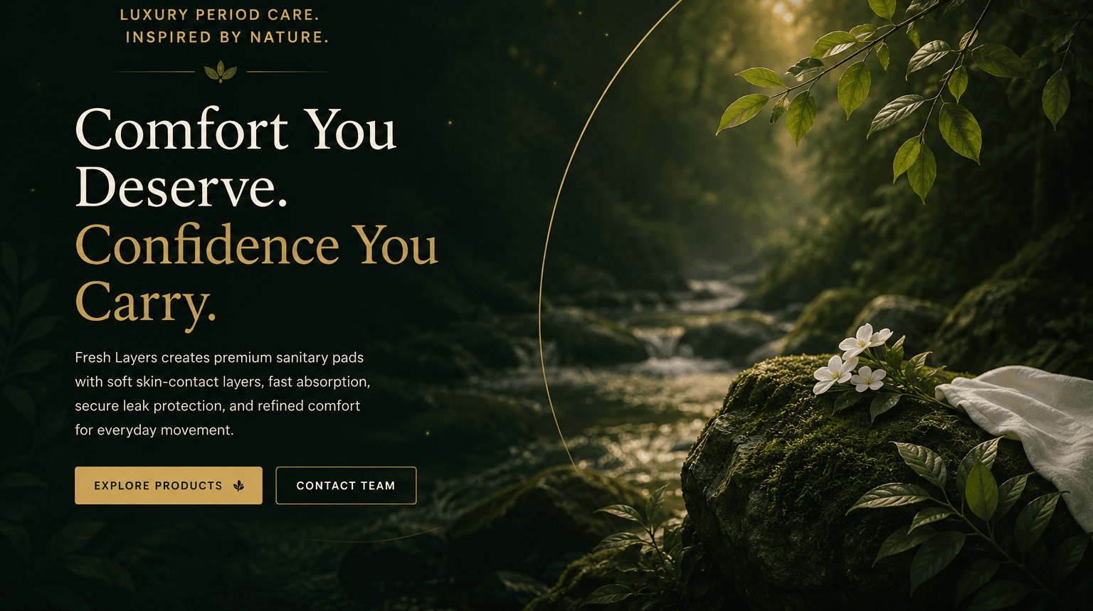 Fresh Layers luxury period care inspired by nature
